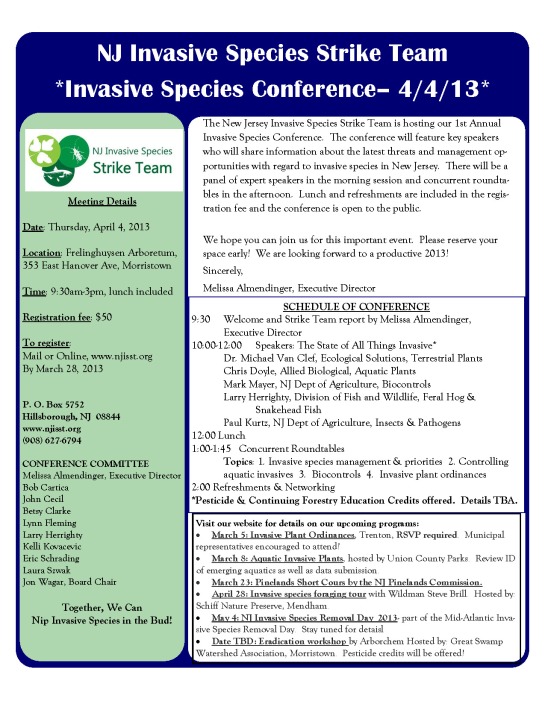 NJ Invasive Species Conference
